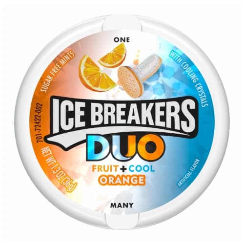 Ice Breakers Duo Fruit + Cool Orange Sugar Free Mints