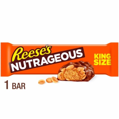 Reese'S Nutrageous Peanut Butter Caramel Peanut King Size Candy Bar