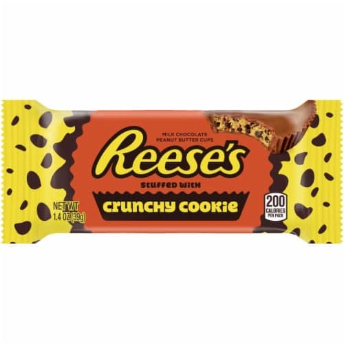 Reeses Peanut Butter Cups, Milk Chocolate, Stuffed With Crunchy Cookie