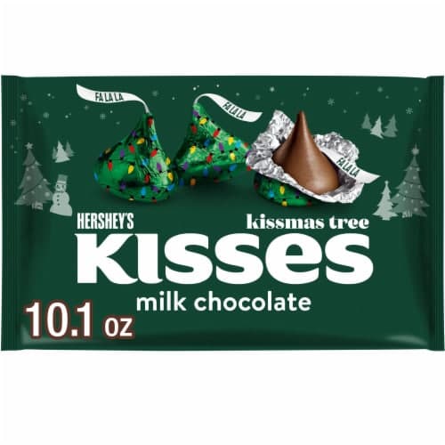 Hershey'S Kisses Kissmas Tree Milk Chocolate Christmas Candy Bag