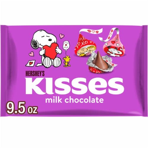 Hershey'S Kisses Milk Chocolate Snoopy And Friends Valentine Candy Bag
