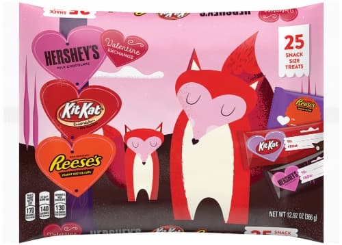 Hersheys Milk Chocolates, Valentine Exchange, Reese'S Peanut Butter Cups, Kit Kat Wafer Bar, Hershey'S Milk Chocolate, Snack Size Treats