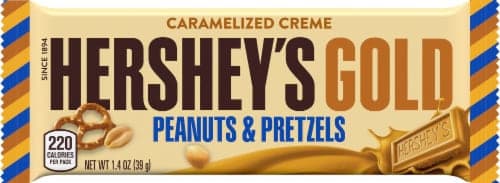 Hershey'S Gold Peanuts & Pretzels Candy Bar