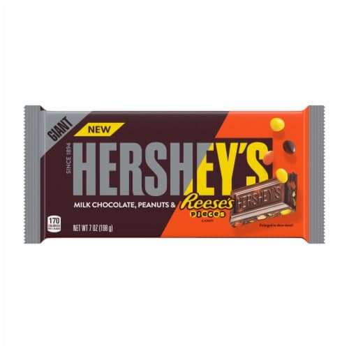 Hershey'S Giant Milk Chocolate Peanuts & Reese'S Pieces Bar