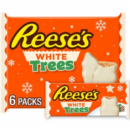 Reese&#39;S White Creme Peanut Butter Trees Holiday Candy Packs