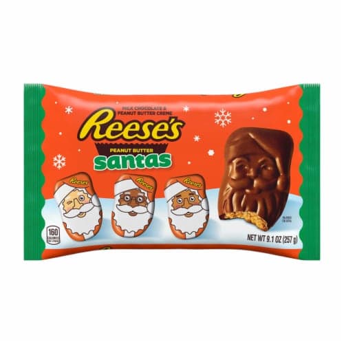 Reese'S Milk Chocolate Peanut Butter Santas, 9.1 0Z