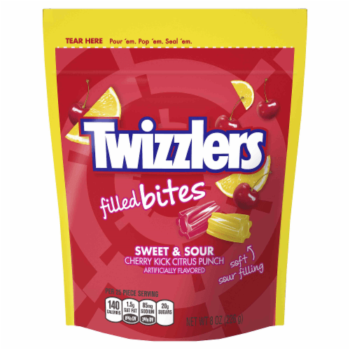 Twizzlers Filled Bites, Sweet & Sour, Cherry Kick/Citrus Punch