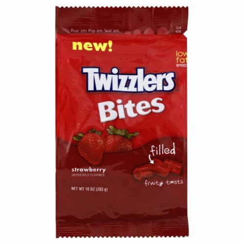 Twizzlers Bites Filled Fruit Twists, Strawberry
