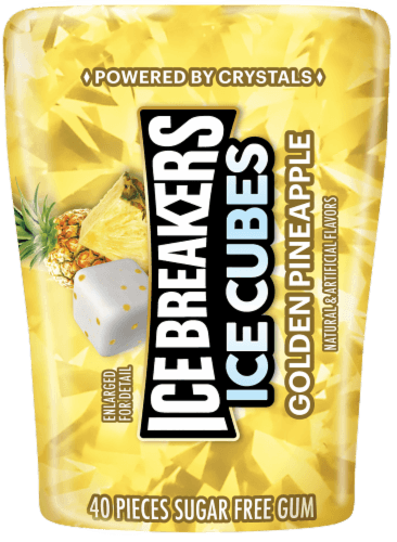 Ice Breakers Ice Cubed Gum - Golden Pineapple