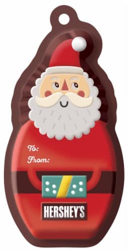 Hershey'S Milk Chocolate Santa Gift Tag Holiday Candy