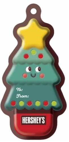 Hershey'S Milk Chocolate Tree Gift Tag Holiday Candy