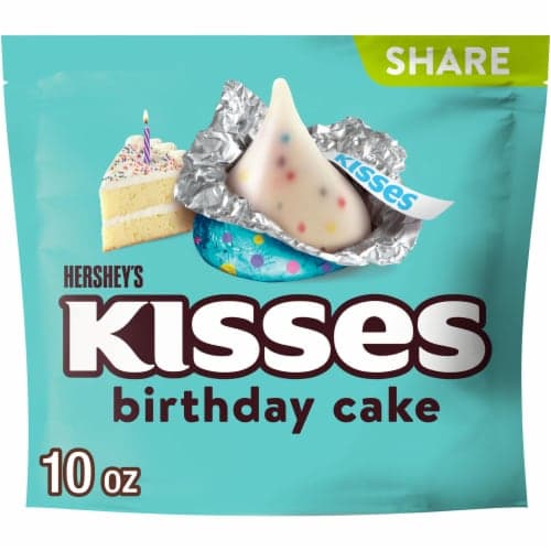 Hershey'S Kisses Birthday Cake Flavored Creme With Sprinkles Candy Share