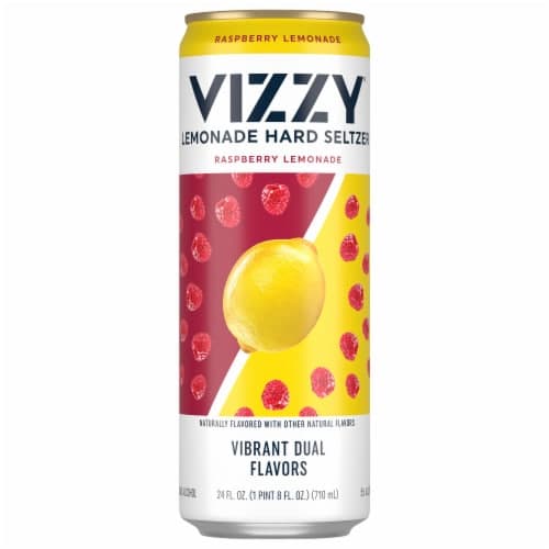 Vizzy Raspberry Lemonade Hard Seltzer 5% Abv Can