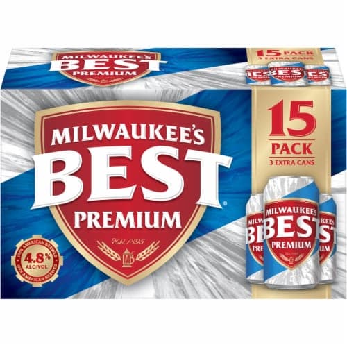Milwaukee'S Best Premium Lager Beer,. Oz. Cans, 4.8% Abv