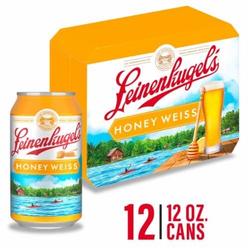 Leinenkugel'S Honey Weiss Lager Beer,. Oz. Cans, 4.9% Abv