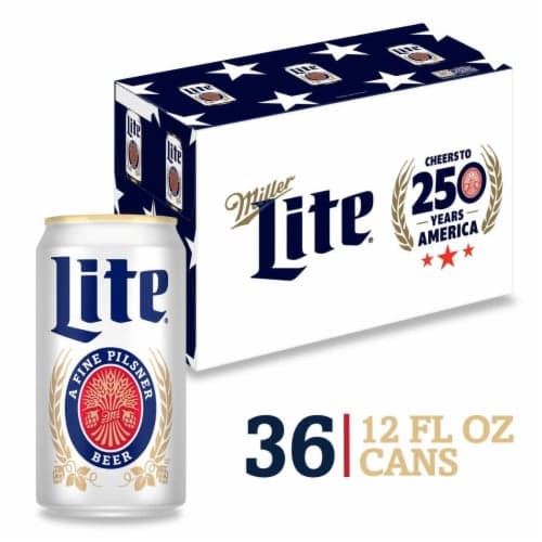 Miller Lite, American Light Lager Beer, - 4.2% Abv