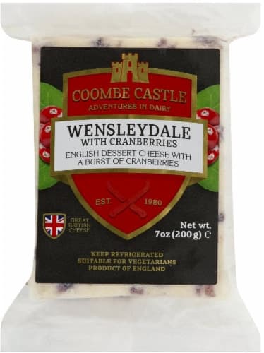 Coombe Castle Cheese, Wensleydale, With Cranberries