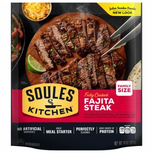 John Soules Beef Fajitas Family Size Fully Cooked
