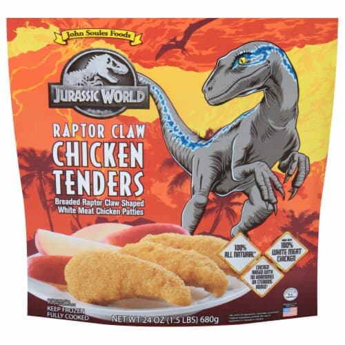 John Soules Foods  Fully Cooked Breaded Jurassic World Chicken Patties