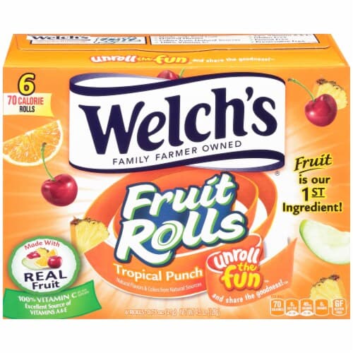 Welch'S Tropical Punch Fruit Rolls 6 - Rolls