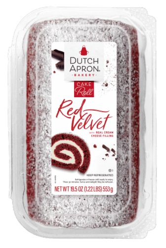 Dutch Apron Bakery Red Velvet & Cream Cheese Filling Cake Roll