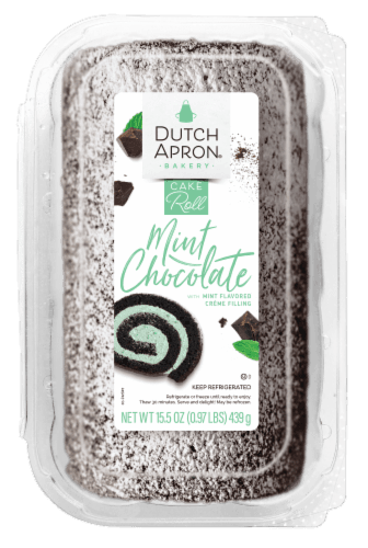 Dutch Apron Bakery Chocolate With Mint Creme Filling Cake Roll