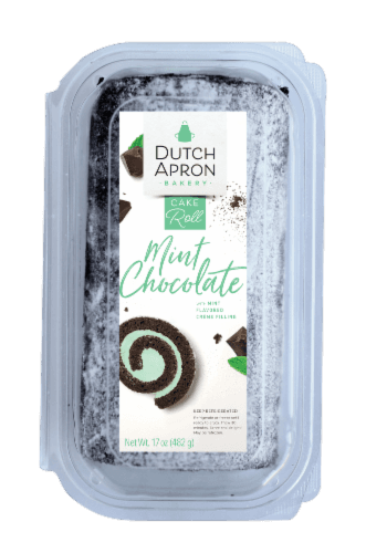 Dutch Apron Bakery Mint Chocolate Flavored Cake Roll