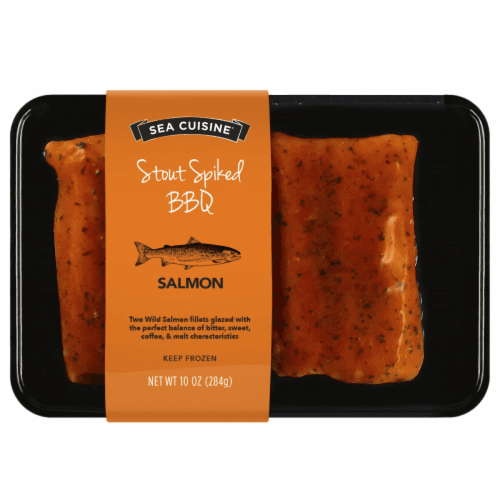 Sea Cuisine Stout Spiked Bbq Salmon. Tray
