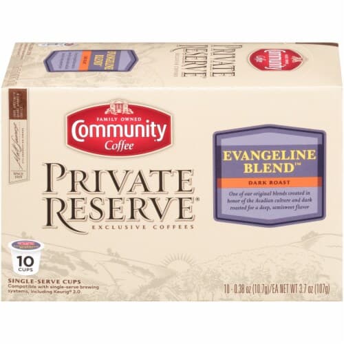Community, Private Reserve - Coffee, Dark Roast, Evangeline Blend, Singe-Serve Cups