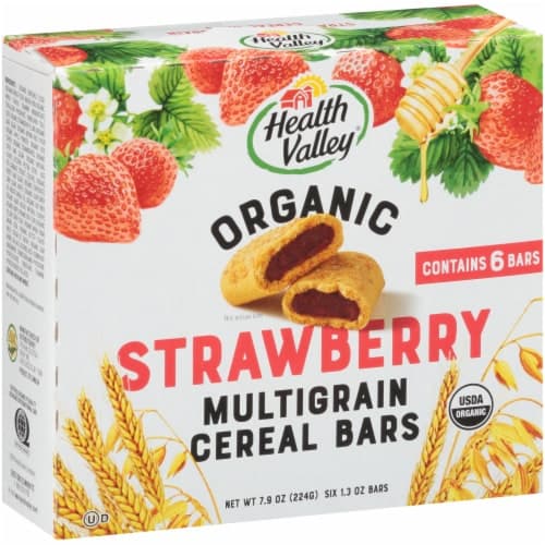Health Valley Organic Strawberry Cobbler Multigrain Cereal Bars