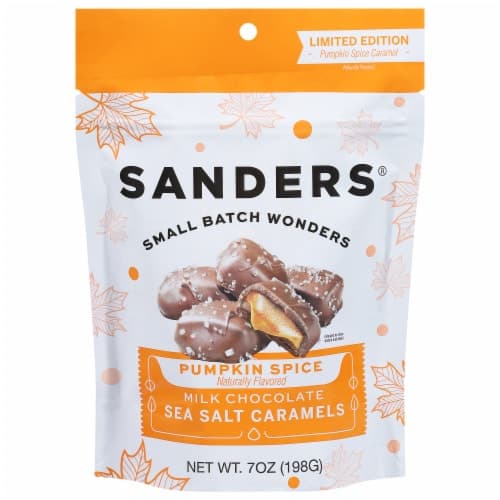 Sanders Milk Chocolate Pumpkin Spice Sea Salt Caramels
