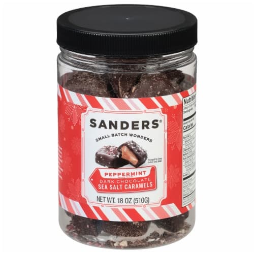 Sanders, Dark Chocolate, Peppermint, Sea Salt Caramels