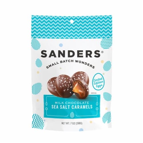 Sanders Small Batch Wonders Milk Chocolate Sea Salt Caramels Limited Edition Eggs