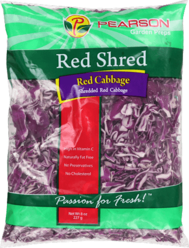 Pearson Cabbage Red Shredded