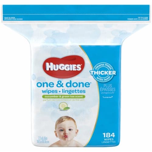 Huggies One & Done Wipes, Cucumber & Green Tea Scented, Disney Mickey Mouse