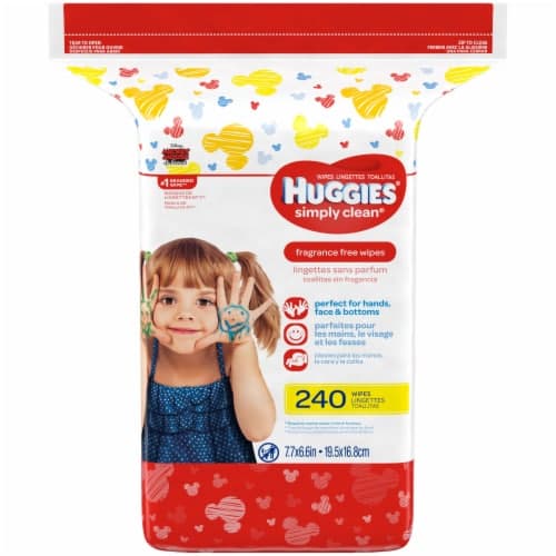 Huggies Simply Clean Wipes, Fragrance Free, Disney Mickey Mouse & Friends