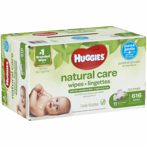 Huggies Natural Care Fragrance Free Baby Wipes