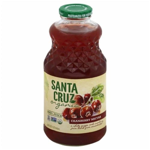 Santa Cruz Organic Cranberry Nectar Beverage Glass