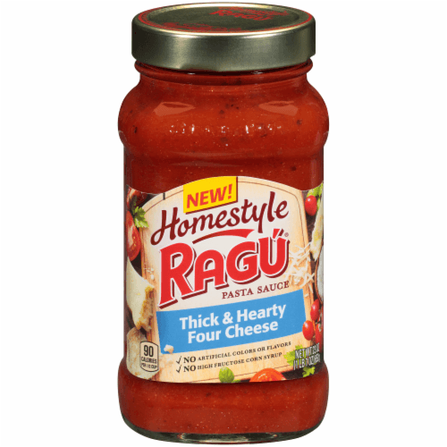 Ragu Homestyle Pasta Sauce, Thick & Hearty Four Cheese