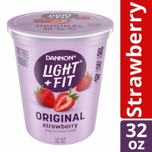 Light + Fit Nonfat Gluten-Free Strawberry Yogurt Tub