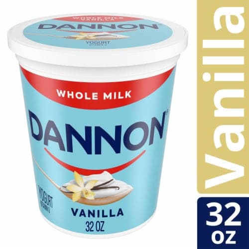 Dannon Vanilla Whole Milk Yogurt Tub