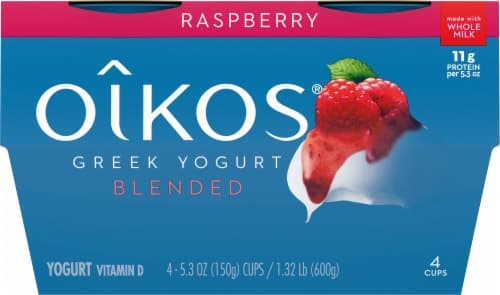 Oikos Blended Raspberry Greek Yogurt