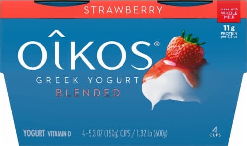 Oikos Whole Milk Strawberry Greek Yogurt