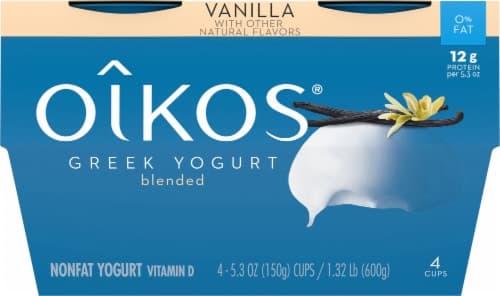 Oikos Nonfat Vanilla Greek Nonfat Yogurt