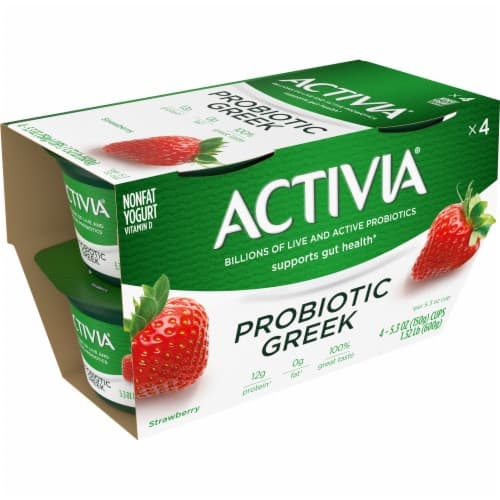 Activia Nonfat Probiotic Strawberry Greek Yogurt