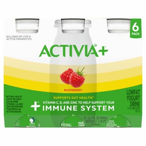 Activia Yogurt Drink, Lowfat, Raspberry