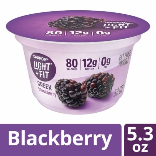 Light + Fit Nonfat Gluten-Free Blackberry Greek Yogurt