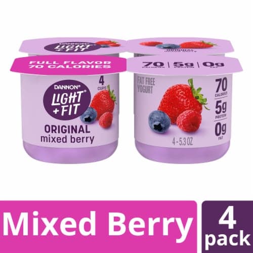 Light + Fit Nonfat Gluten-Free Mixed Berry Yogurt