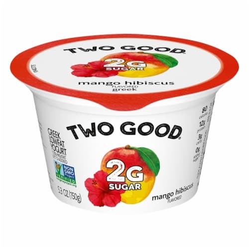 Two Good Mango Hibiscus Low Fat Lower Sugar Greek Yogurt