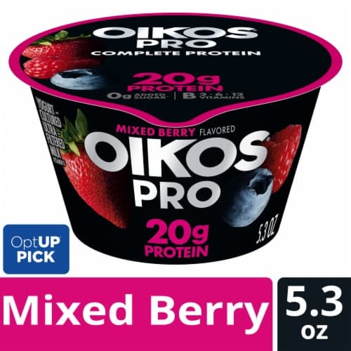 Oikos Pro Mixed Berry Yogurt Cultured Ultra Filtered Milk
